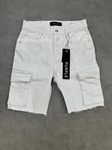 1:1 quality version Multi-Pocket Raw Edge Denim Shorts