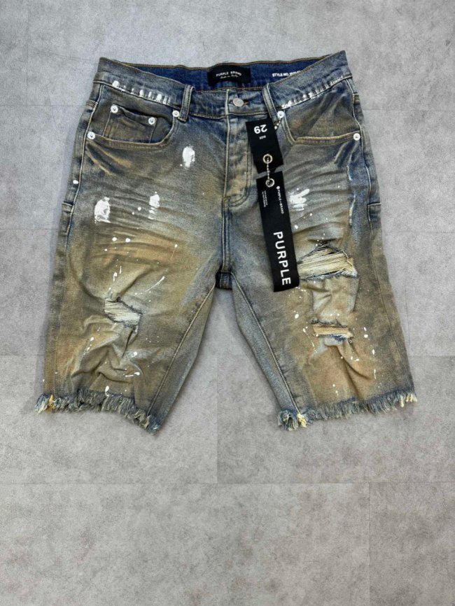 [buy more save more] 1:1 quality version Distressed Distressed Ink Dot Denim Shorts 26019819