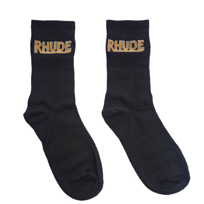 Alphabet Sunset Print Mid Calf Socks 7 colors