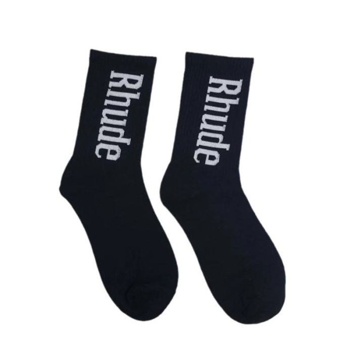 Alphabet Sunset Print Mid Calf Socks 7 colors