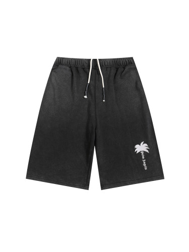 Coconut Alphabet Washed Black Shorts
