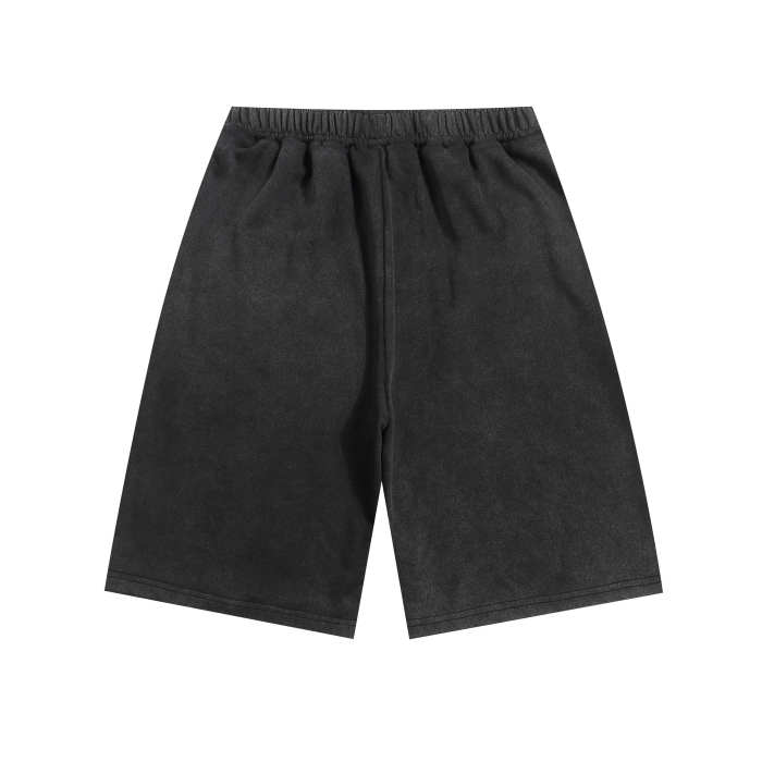 Coconut Alphabet Washed Black Shorts