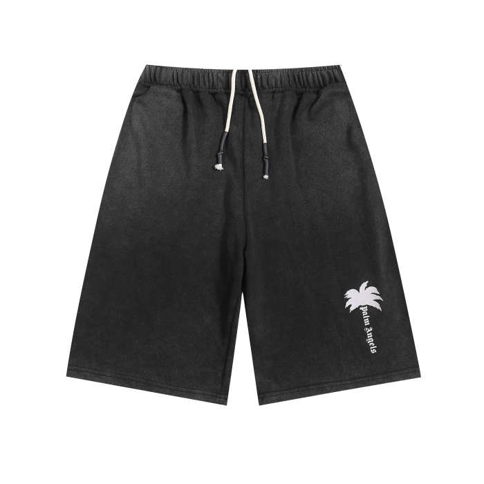 Coconut Alphabet Washed Black Shorts