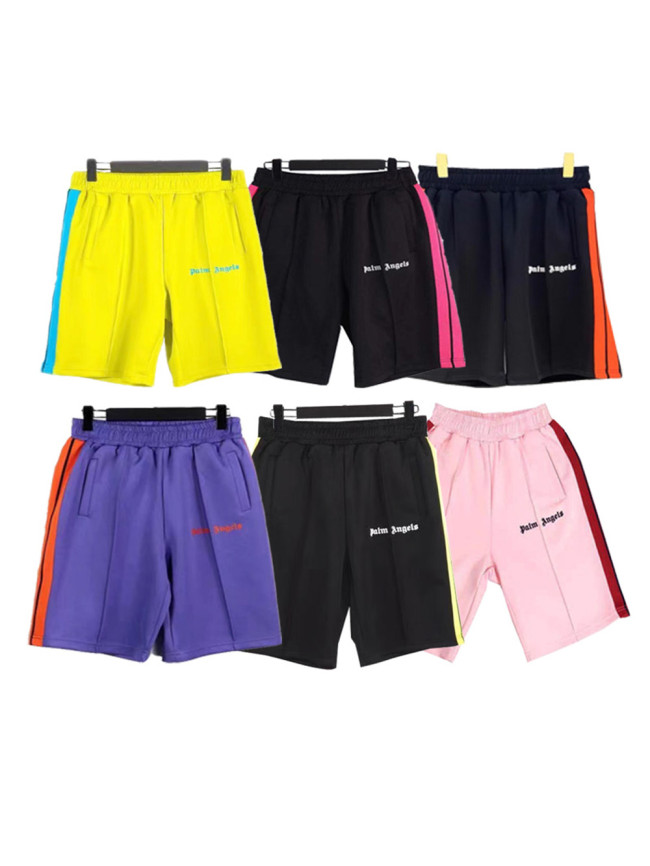Rainbow Side Stripe Athletic Shorts 6 shorts