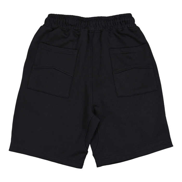 Co-branded high street monogrammed embroidered terry shorts 2 colors