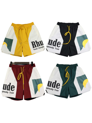 Sunset Monogrammed Colour Block Sports Shorts 4 colors