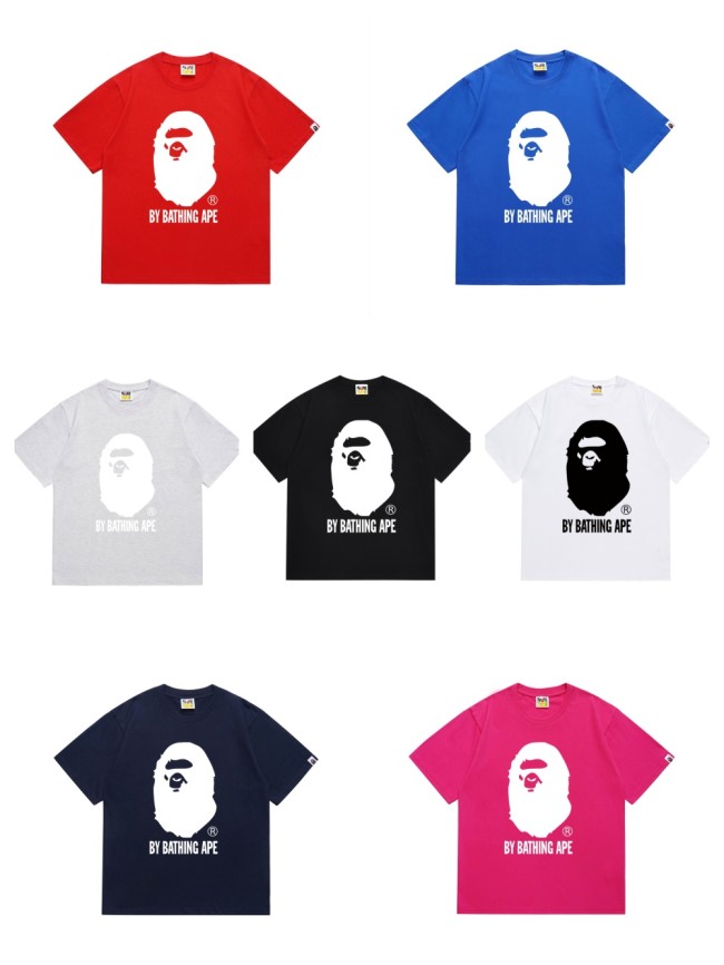 [buy more save more] Black or White Ape Head Print Tee 7 colors 26033958