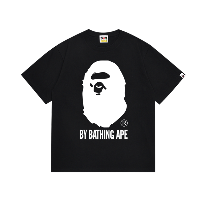 [buy more save more] Black or White Ape Head Print Tee 7 colors 26033958