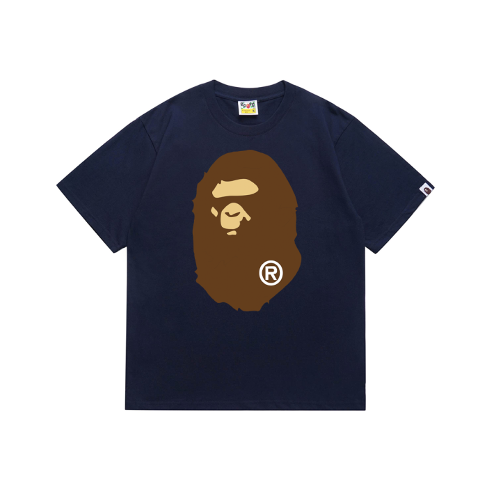 Classic front and back big ape head print Tee 20 colors