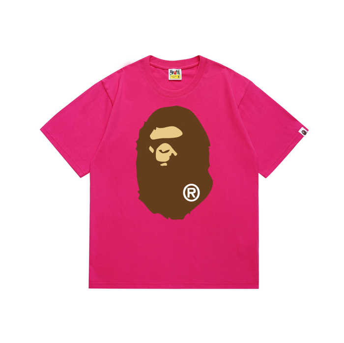 Classic front and back big ape head print Tee 20 colors