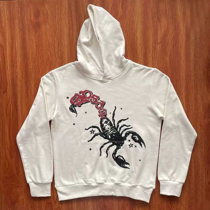 Scorpion Foam Letter Print Hoodie