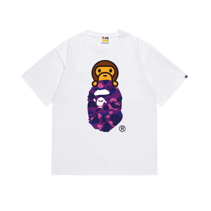 [50% Off]A Bathing Ape Bape Camouflage Monkey Ape Head Pattern Tee 8 colors 26050663