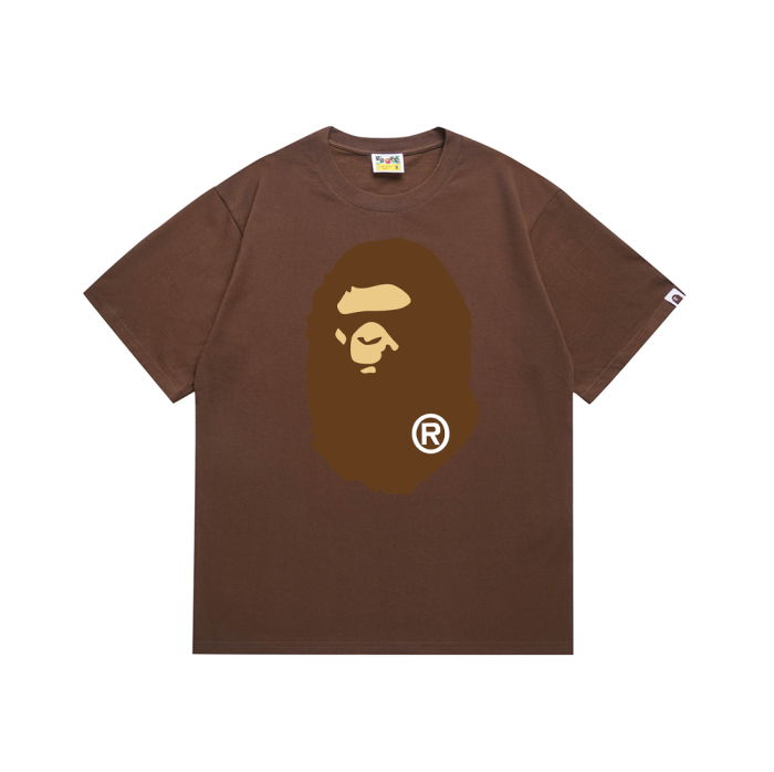 Classic front and back big ape head print Tee 20 colors