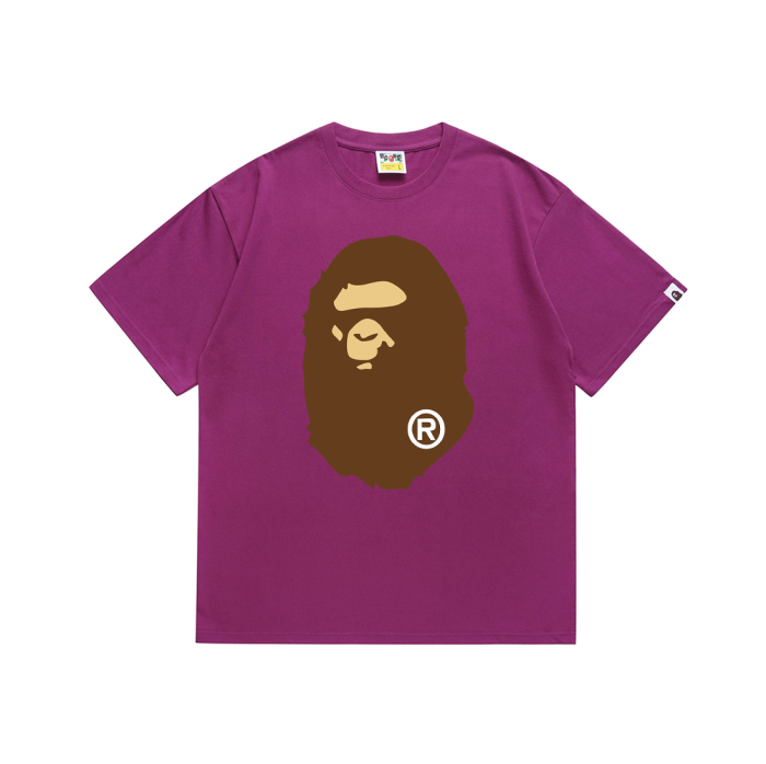 Classic front and back big ape head print Tee 20 colors