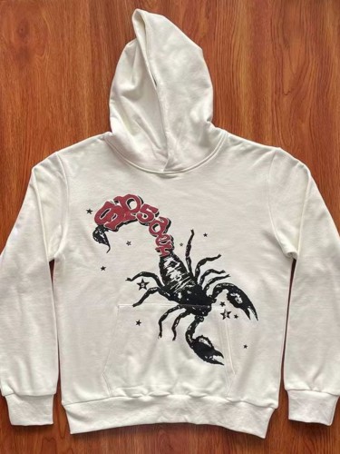 Scorpion Foam Letter Print Hoodie