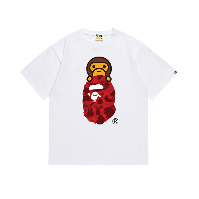 [50% Off]A Bathing Ape Bape Camouflage Monkey Ape Head Pattern Tee 8 colors 26050663