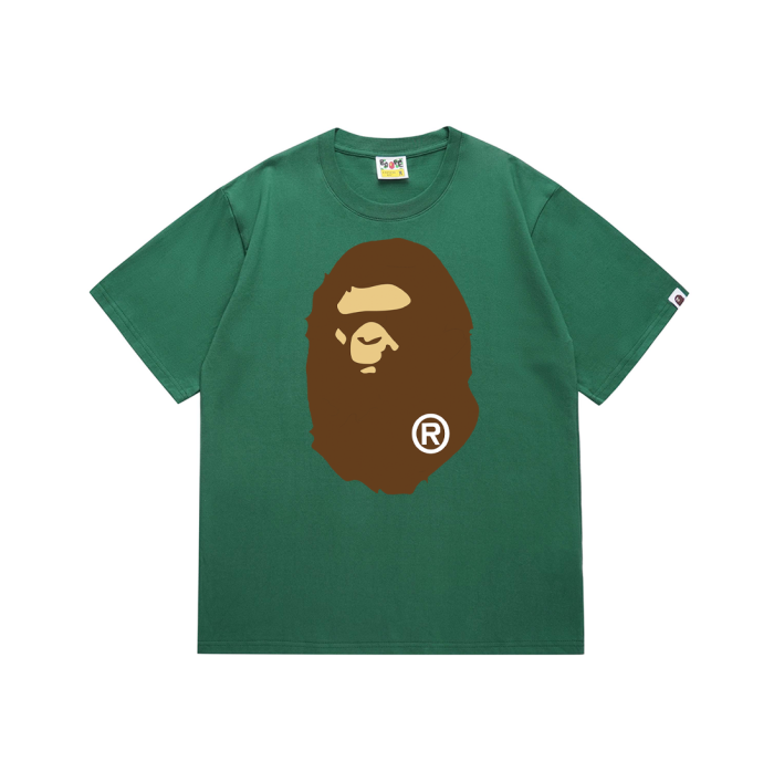 Classic front and back big ape head print Tee 20 colors