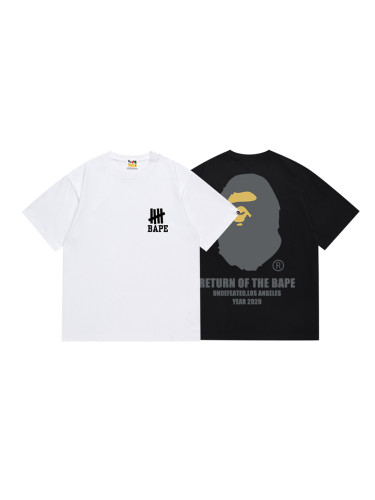 Joint five-stripe letter-printed Tee 2 colors