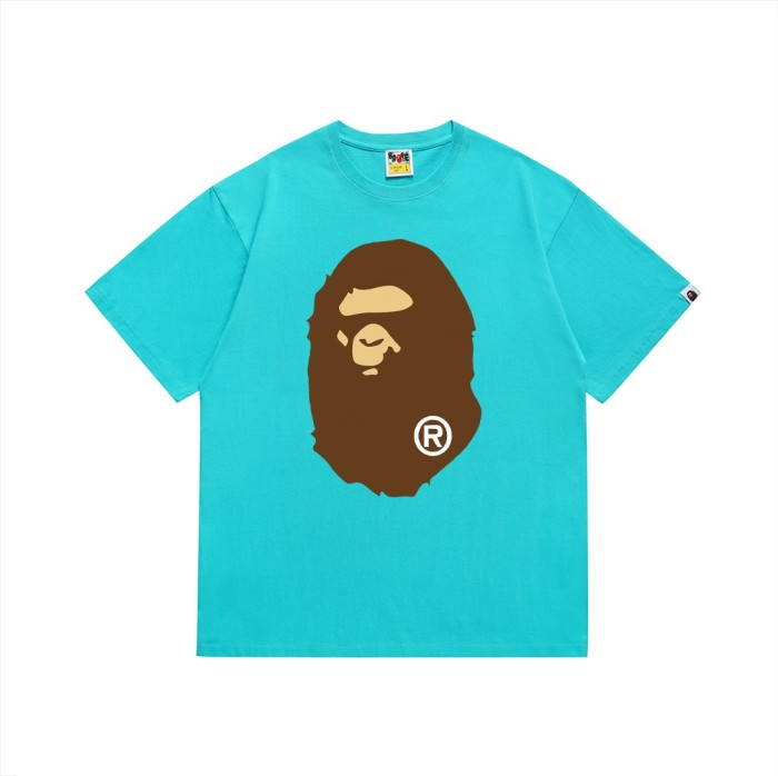 Classic front and back big ape head print Tee 20 colors
