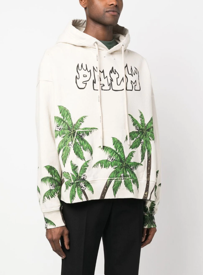 Coconut Skull Flame Monogram Hoodie 2 colors