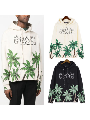Coconut Skull Flame Monogram Hoodie 2 colors
