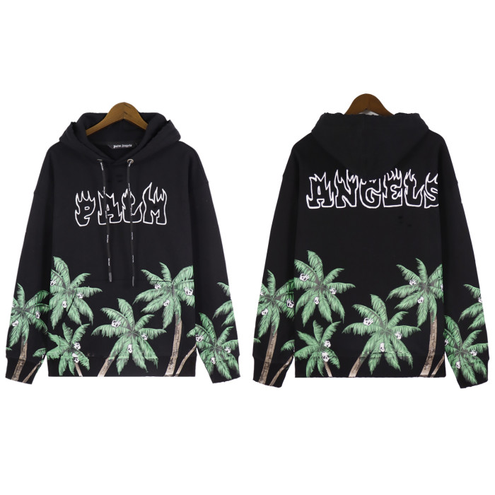 Coconut Skull Flame Monogram Hoodie 2 colors