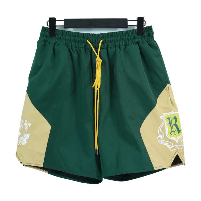 R Label Coconut Print Colorblock Shorts 4 colors
