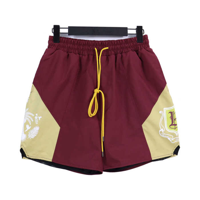 R Label Coconut Print Colorblock Shorts 4 colors