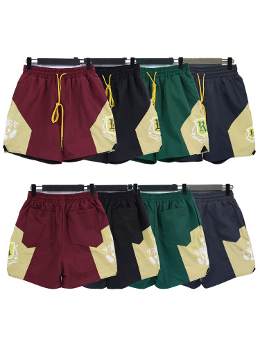 R Label Coconut Print Colorblock Shorts 4 colors