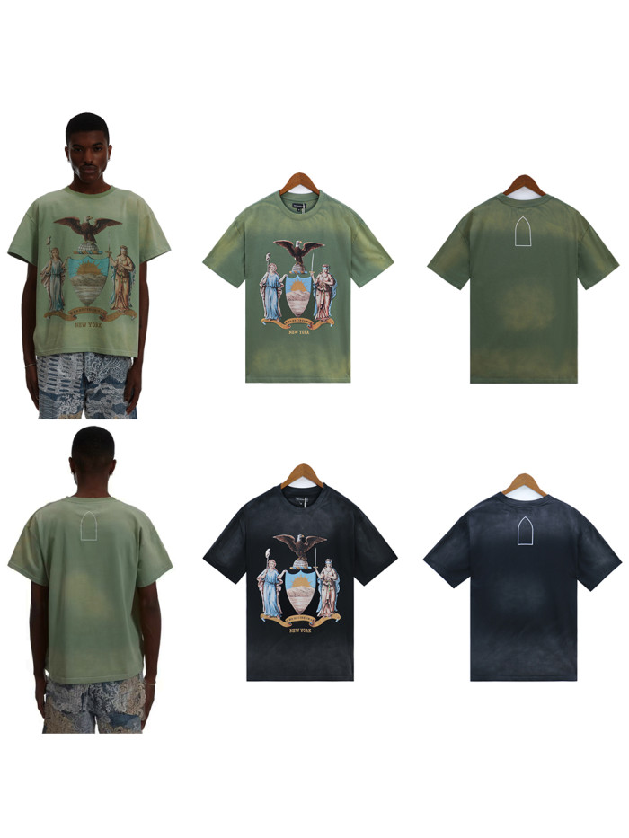 Eagle Printed Washed and Aged tee 2 colors