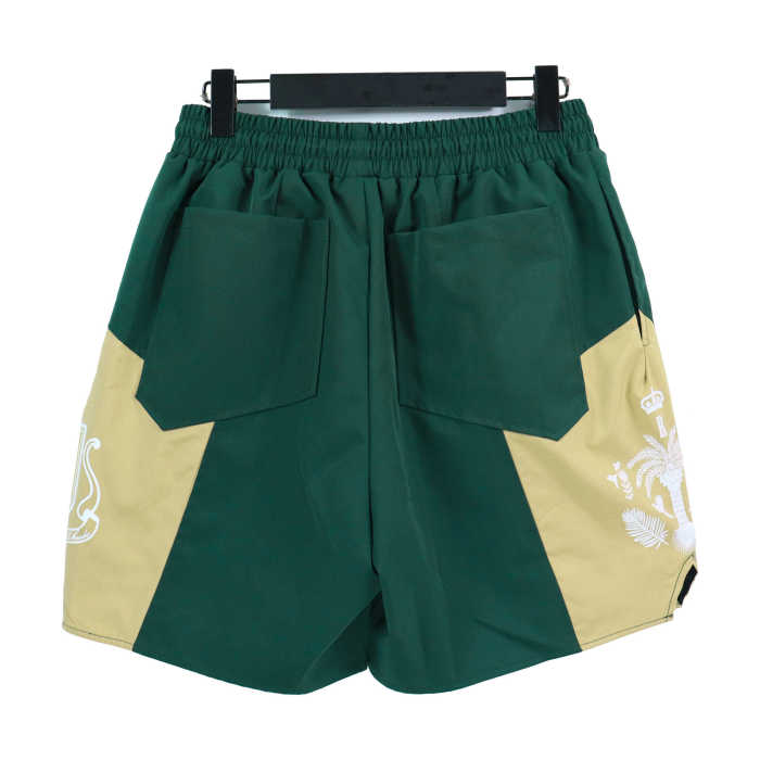 R Label Coconut Print Colorblock Shorts 4 colors