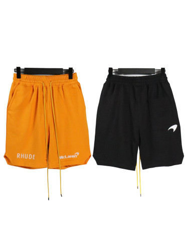 High Street Embroidered Cotton Drawstring Shorts 2 colors