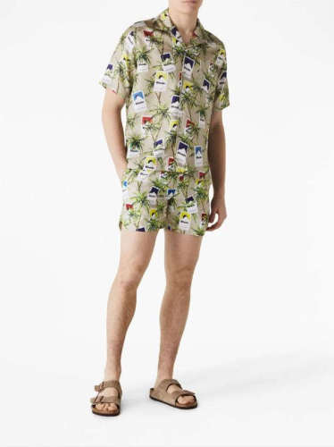 Full Print Sunset Smokebox Coconut Print Shorts