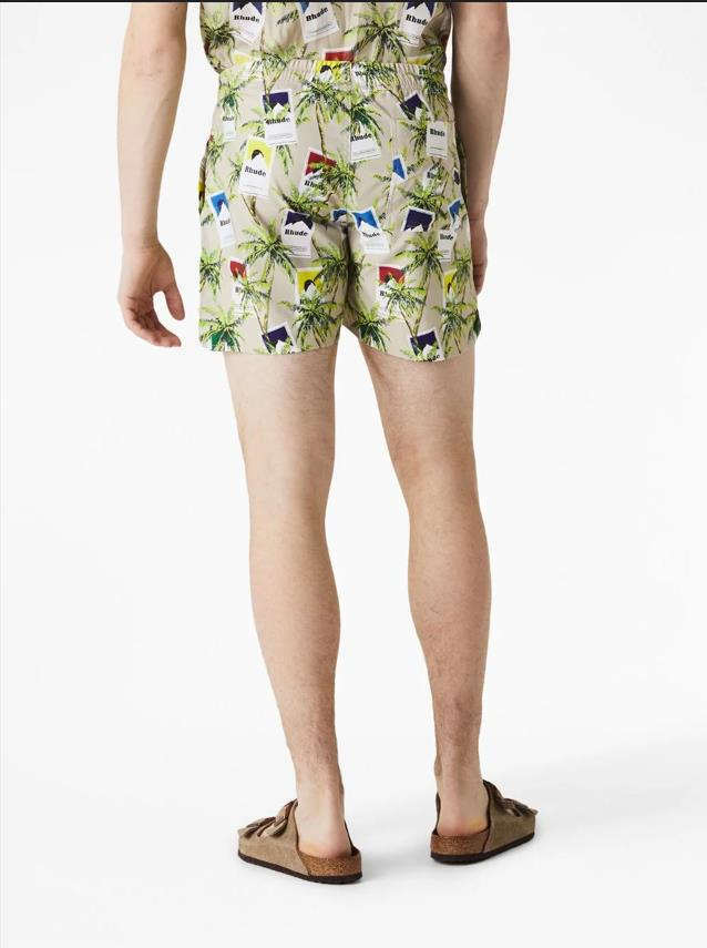 Full Print Sunset Smokebox Coconut Print Shorts