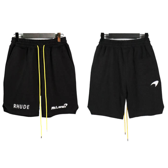 High Street Embroidered Cotton Drawstring Shorts 2 colors