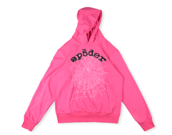 New Colors Foam Letters Light Spider Web Hoodie & Pants Set