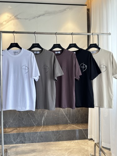 Back Tattered Compass Logo Print Tee 5 colors