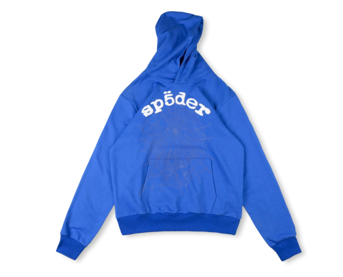 New Colors Foam Letters Light Spider Web Hoodie & Pants Set