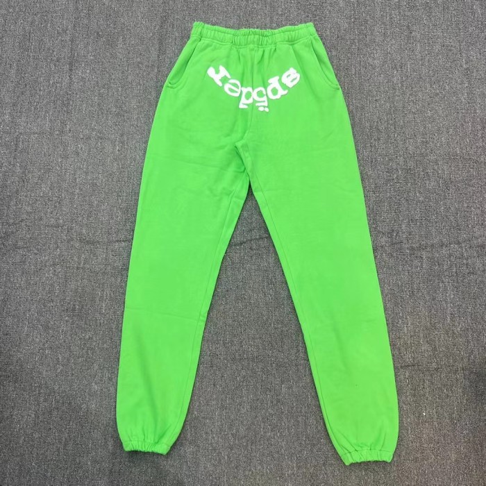 New Colors Foam Letters Light Spider Web Hoodie & Pants Set