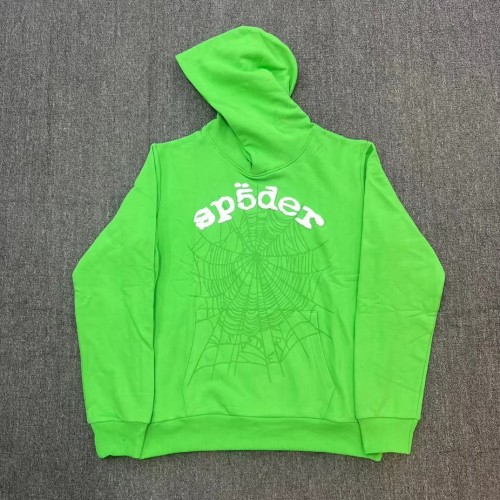 New Colors Foam Letters Light Spider Web Hoodie & Pants Set