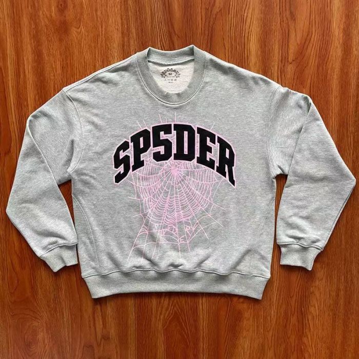 Thin Classic Spider Web Crew Neck Sweatshirt 2 colors