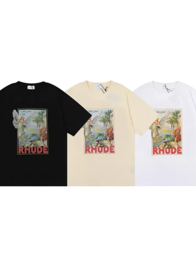[buy more save more] Angel's Backyard Print Short Sleeve Tee 3 colors