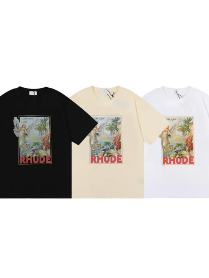 [buy more save more] Angel's Backyard Print Short Sleeve Tee 3 colors