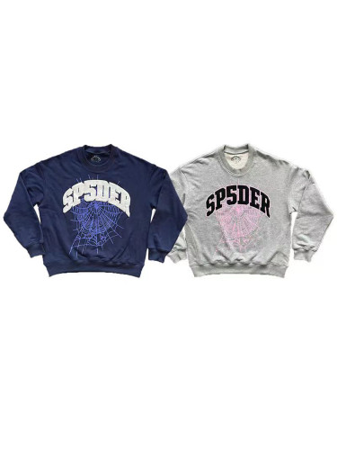 Thin Classic Spider Web Crew Neck Sweatshirt 2 colors