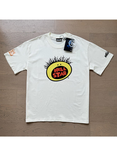Cute Egg Yolk Smiley Face Back Doodle Oil Painting Tee