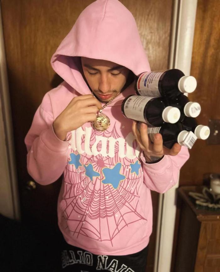 1:1 quality version Pink Atlanta Hoodie & Pants Set