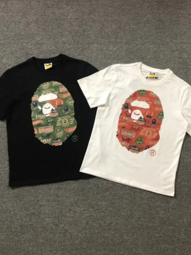 [buy more save more] Vintage biker style printed short sleeves 2 colors