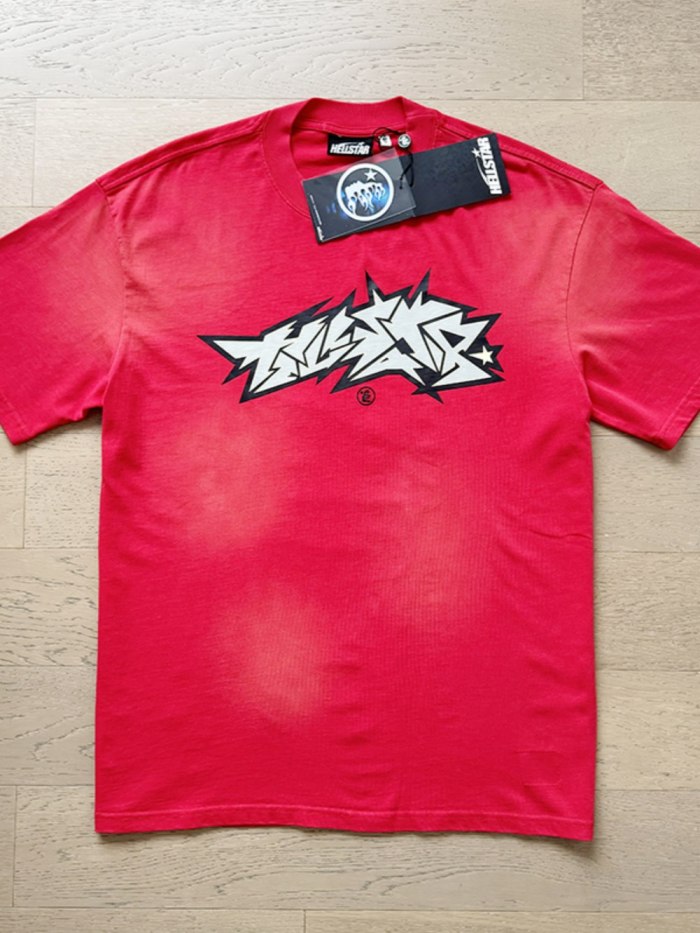 [Buy Two Get One Free]Creative Alphabet Washed Version Tee