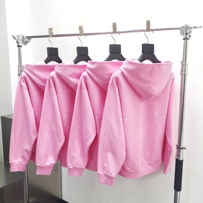 1:1 quality version Pink Atlanta Hoodie & Pants Set