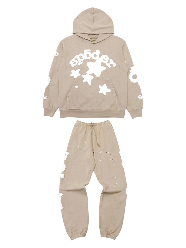 1:1 quality version Thick Version Foam Letter Star Hoodie & Pants Set